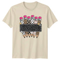 Funny Pencil Art T-Shirt Creative Teacher Retro Novelty Gift For Her