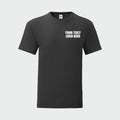 Personalsied Fruit Of The Loom Iconic 150 T-Shirt Custom Printed Text Unisex Top