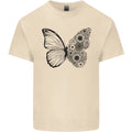 Butterfly Flower Art Mens Cotton T-Shirt Tee Top