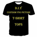 Personalized Customized DIY logo Women Men T-Shirt 3D Print Short Sleeve Tee Top
