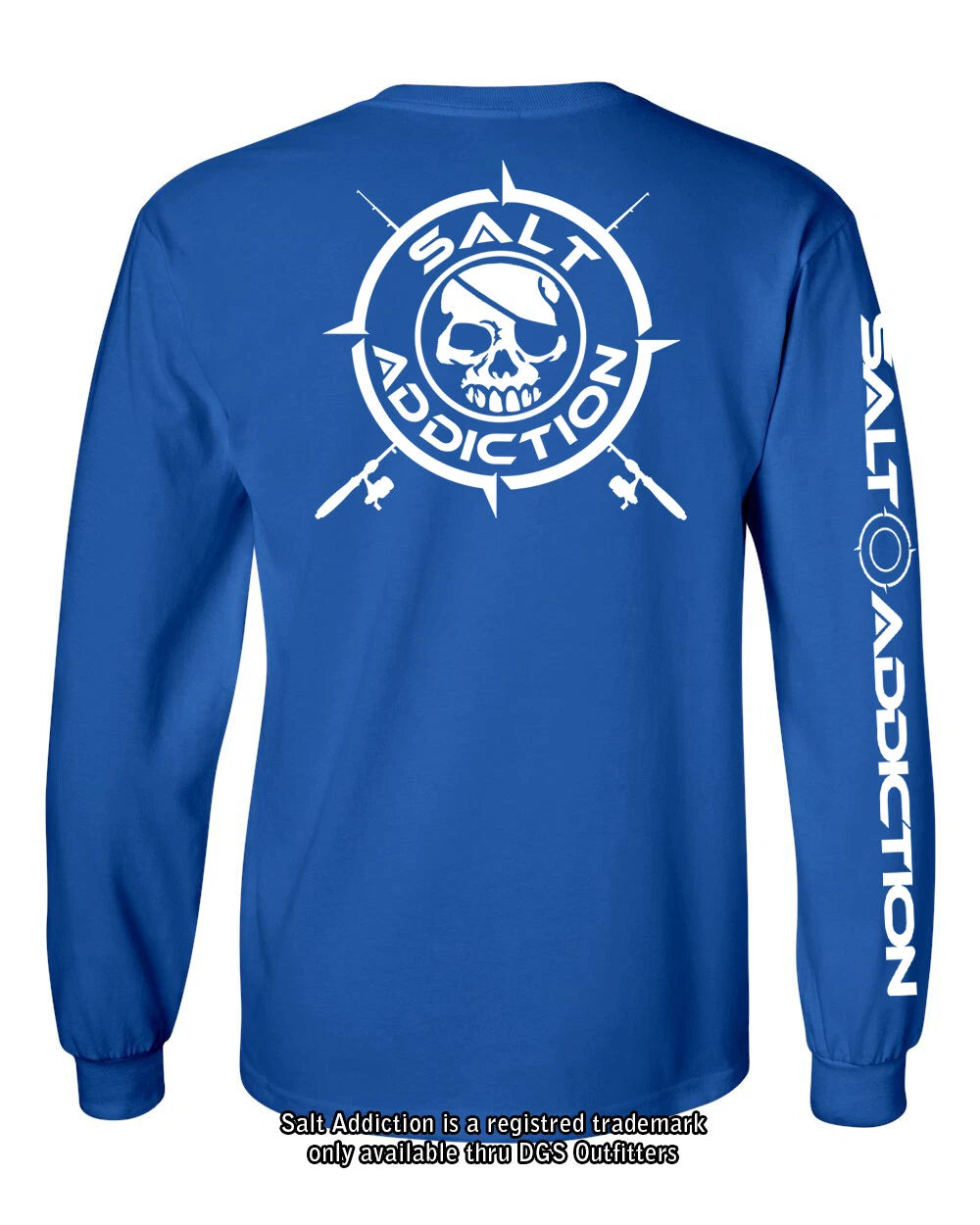 Salt Addiction t shirt long sleeve men's saltwater fishing apparel BONES life