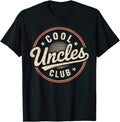 Vintage Cool Uncles Club Funny Uncle Fathers Day Humor T Shirt