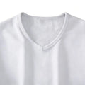 Mens Thickened V Neck Undershirt Short Sleeve Warm Layer Fit for Daily