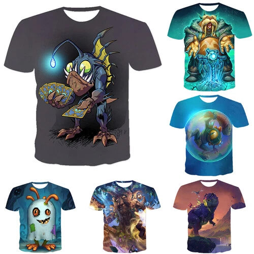Classic Game Stone Streetwear 3D printed T-shirt men's women fashion Casual Tops