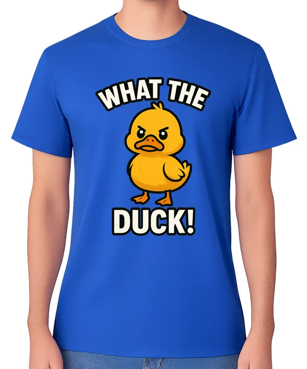 What The Duck Funny Graphic Unisex T-Shirt Cute Angry Duck F#ck Tee