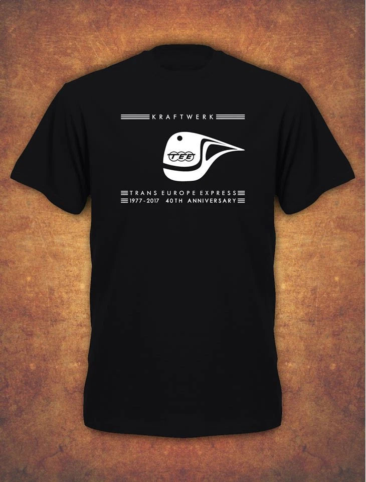 40th Anniversary KRAFTWERK TRANS EUROPE EXPRESS RETRO T-Shirt Black