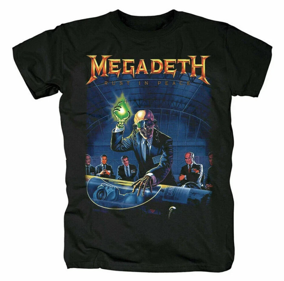 Megadeth Rust In Peace Funny Cotton Tee Gift For Men Women T-Shirt S-2345XL