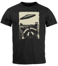 Men's T-Shirt UFO Raccoon Aliens Photo Print Print Shirt Front Print Fashion