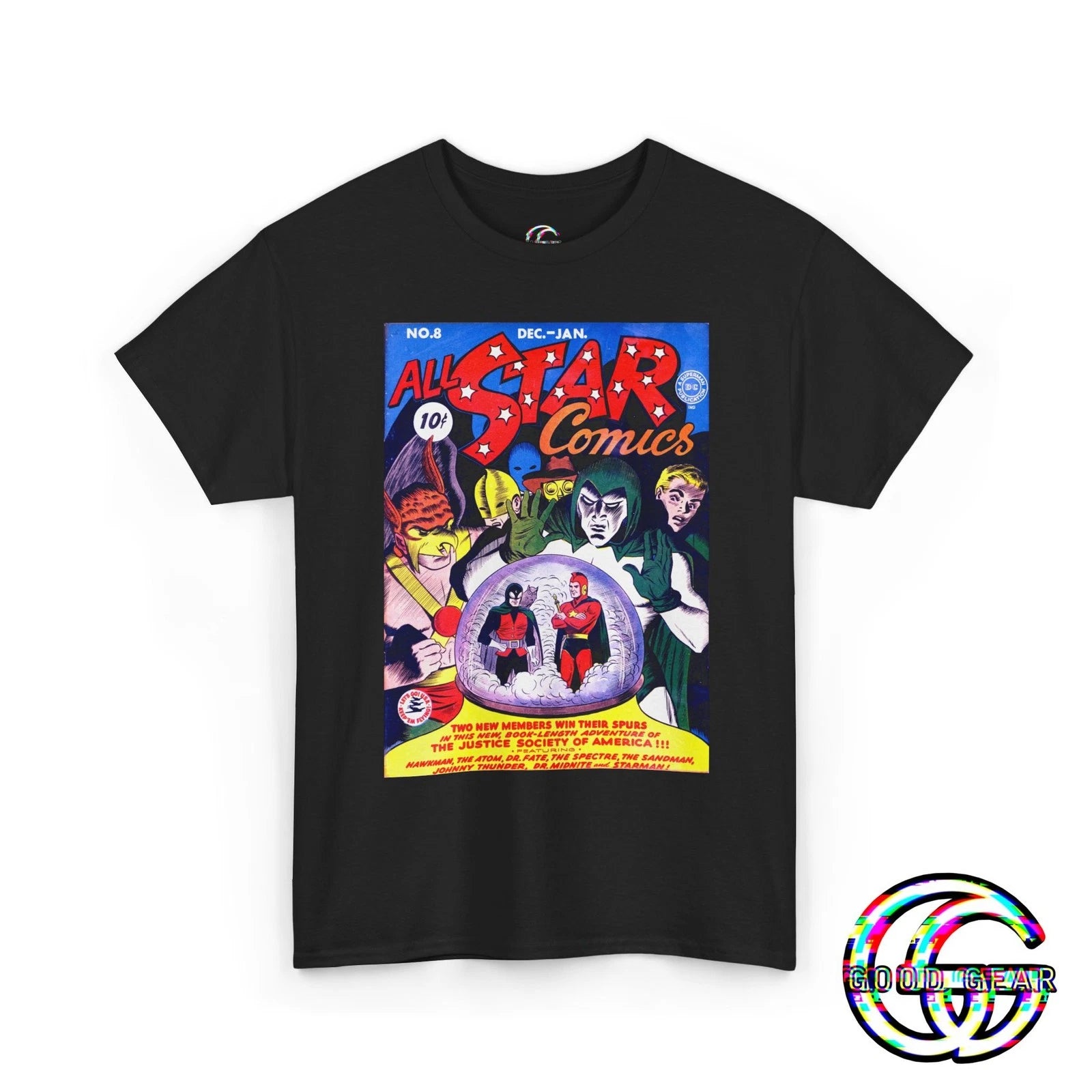 All Star Comics T-Shirt, All Star Comics No. 8 Shirt, Vintage Comic Books Tee