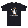 Flight Was Never An Option Sarcastic Penguin With Knife Vintage Men's T-Shirt