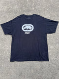 Vintage Y2K Ecko Unlimited Rhino Puff Logo Tee T Shirt Black Size XL Baggy JNCO