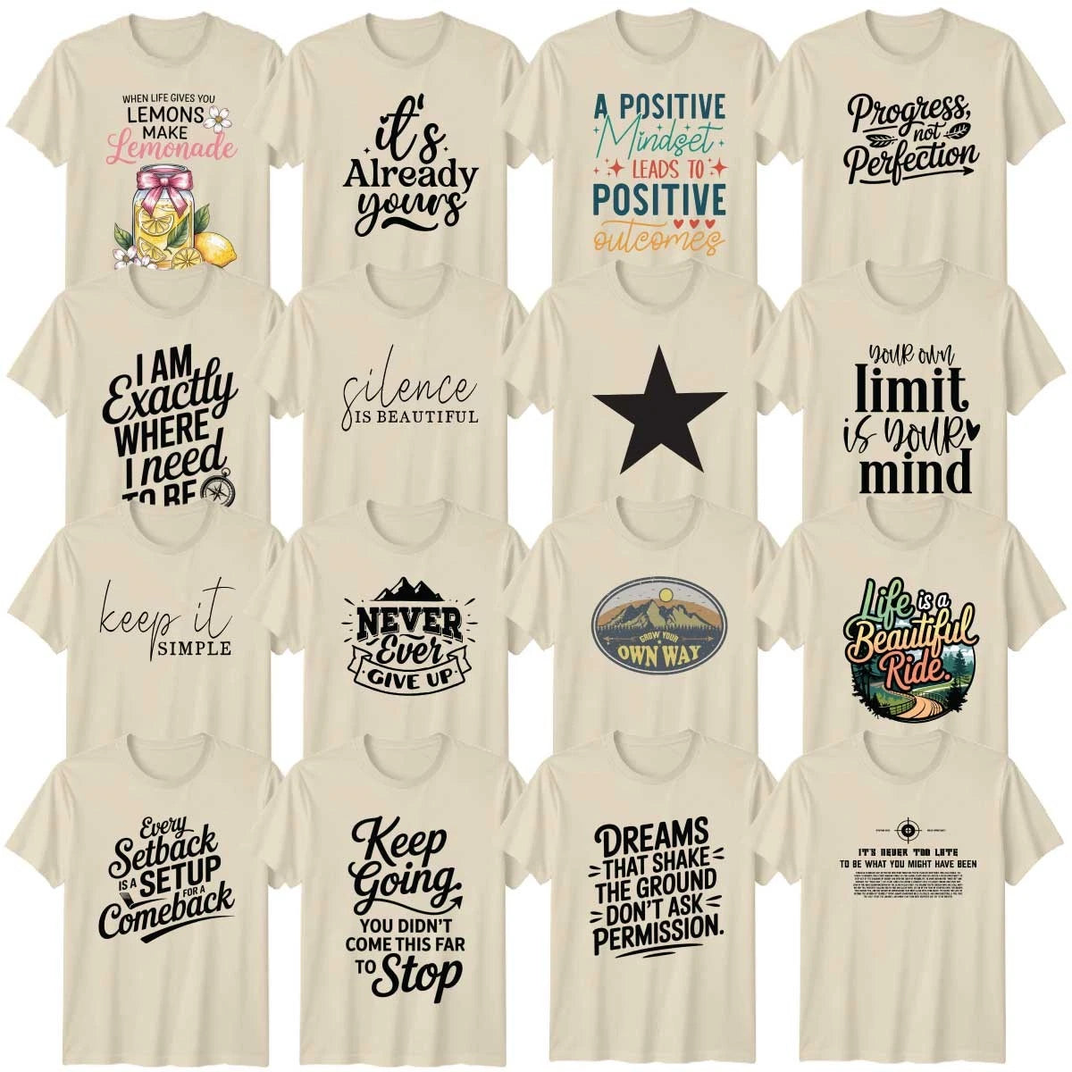 Motivational Mental Health Adult T-Shirt Affirmation Positive Vibes Gift