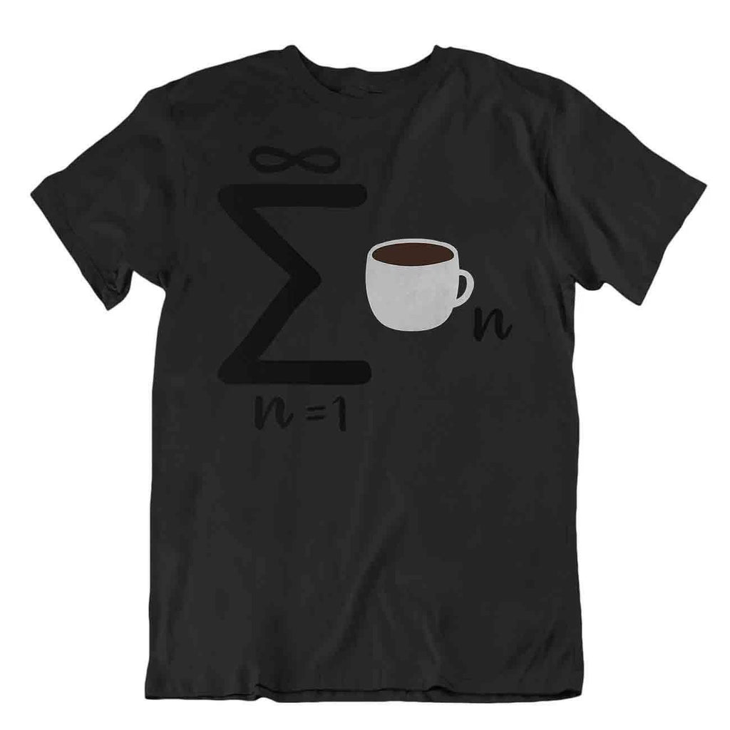 Infinite Coffee Funny Math T-Shirt Mathlet Tee Science Teacher College Shirt