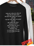 The Cure Just Like Heaven T SHIRT Vintage 90's Retro Rock Band Music Lyrics TEE