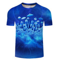 Mushroom Streetwear Casual Women Men T-Shirt 3D Print Short Sleeve Tee Tops