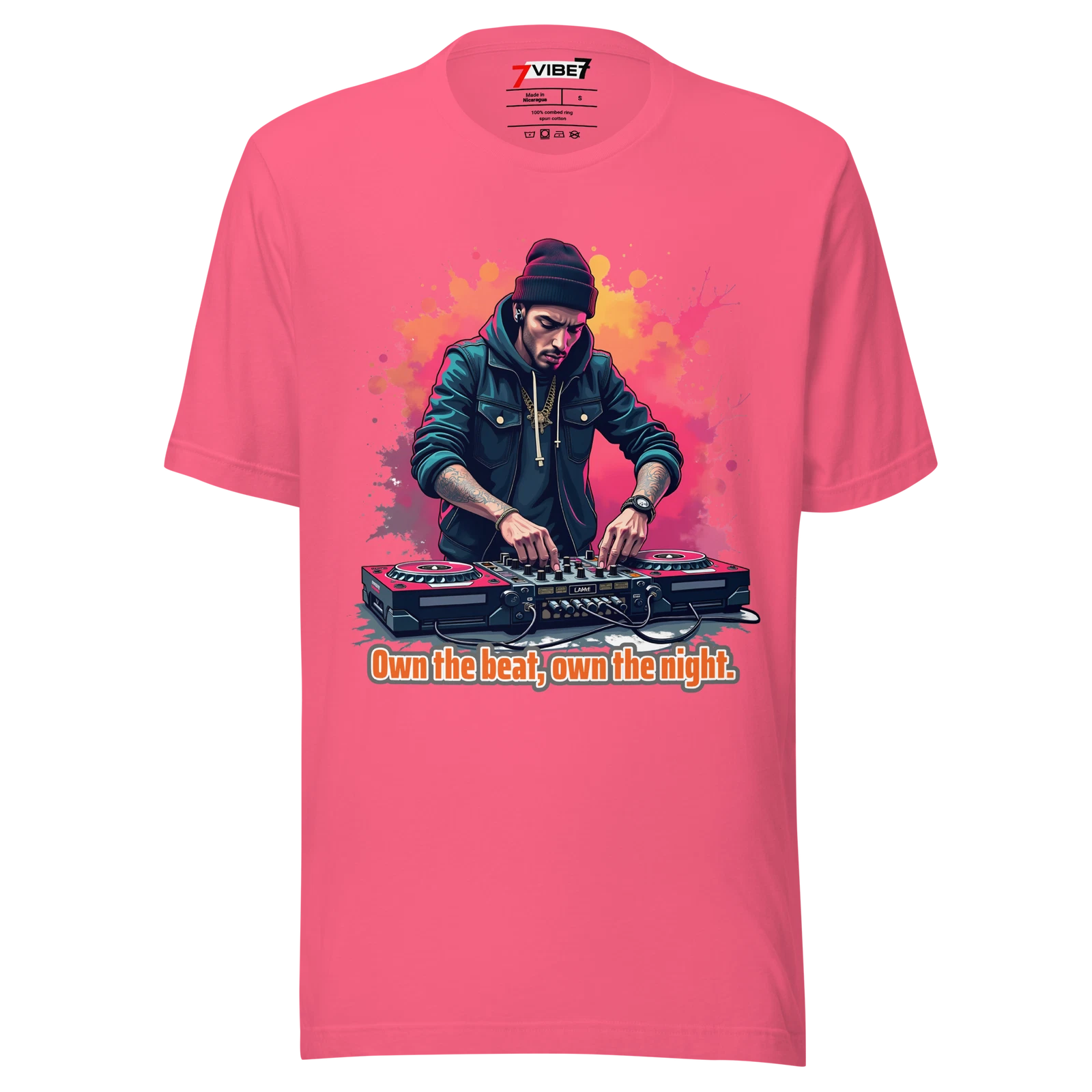 Unisex t-shirt DJ 7Vibe7 Urban Streetwear Graffiti Style