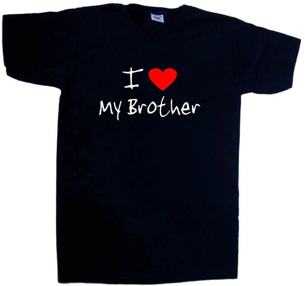 I Love Heart My Brother V-Neck T-Shirt