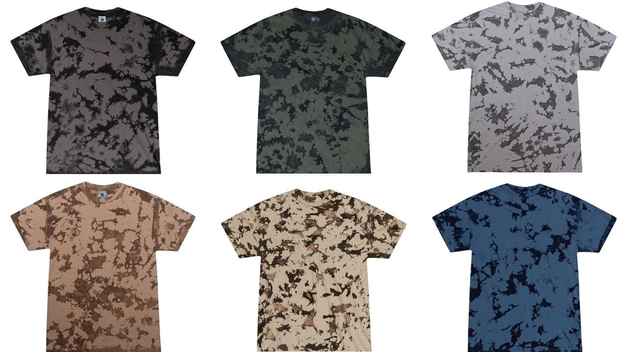 Iced  Tie Dye T-Shirts  Adult 100% Heavyweight Cotton