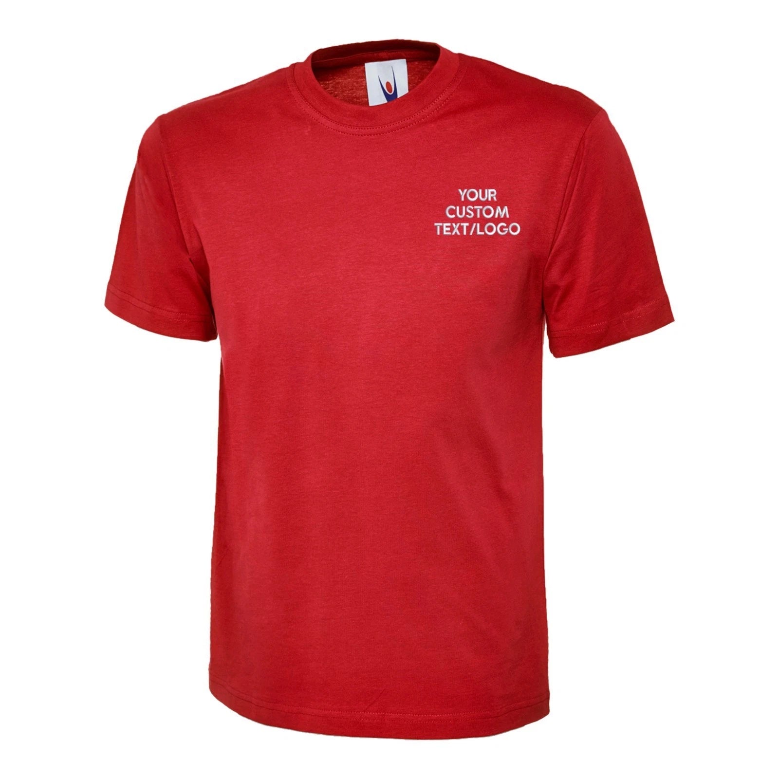 Personalised Uneek Embroidered Premium T-Shirt Custom Text Enzyme Washed Tee Top