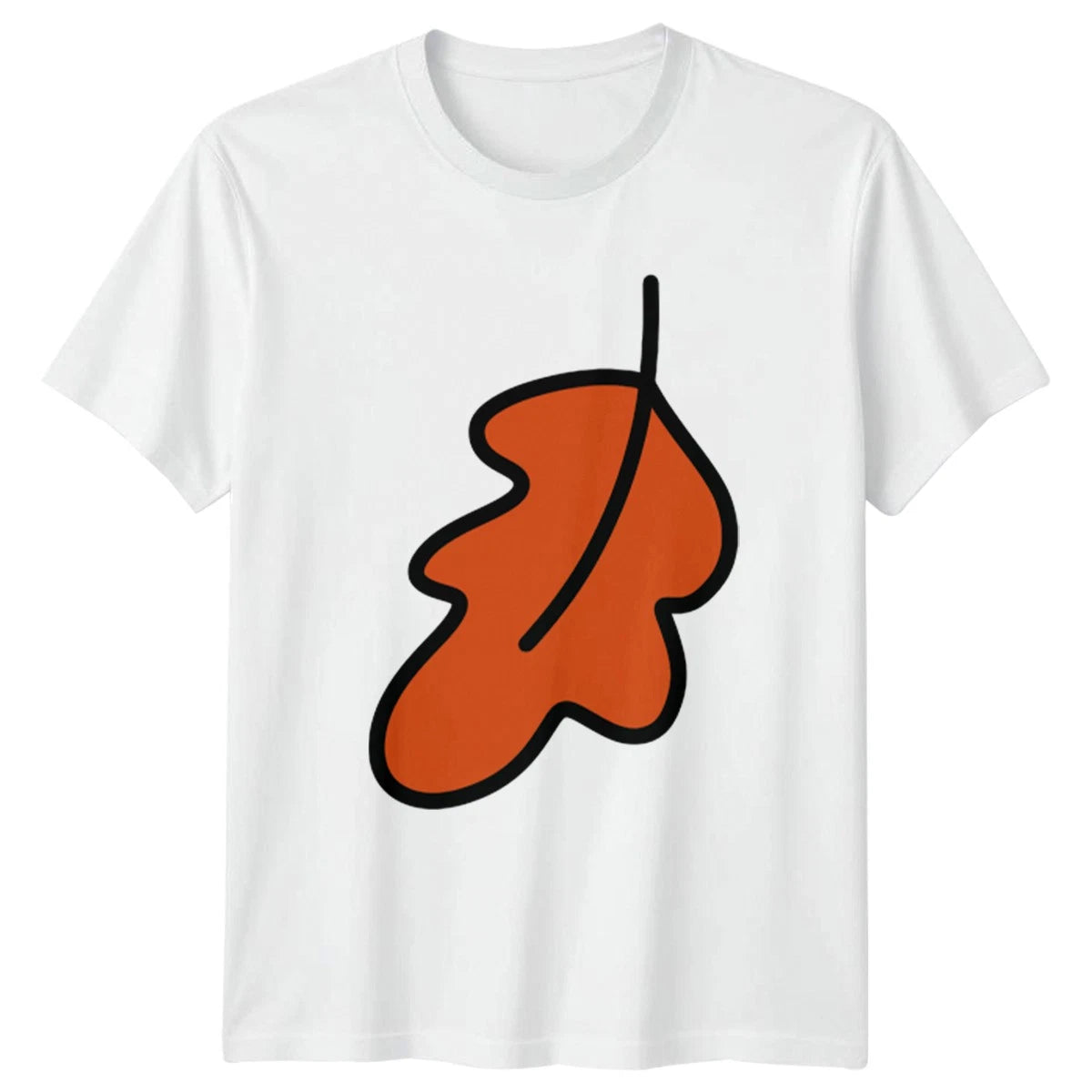 Simple Orange Oak Leaf T-Shirt Oak Leaf Nature Autumn Gift For Him And Her