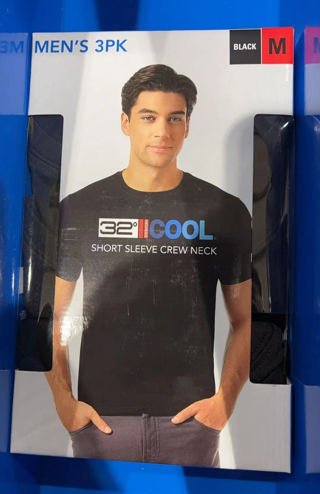 32 Degrees Cool Men's Short Sleeve Crew Neck  T-Shirt -3 PK