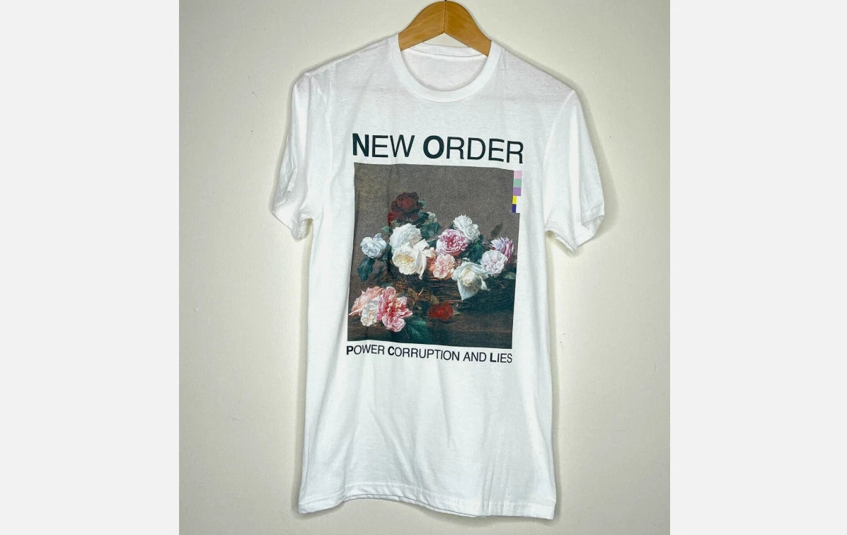 NEW ORDER Band Power, Corruption & Lies WHite Shirt Unisex S-3XL Reprint