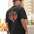 Men’s Oversized Back Printed Streetwear T-Shirt | Trendy Loose Fit Urban Casual