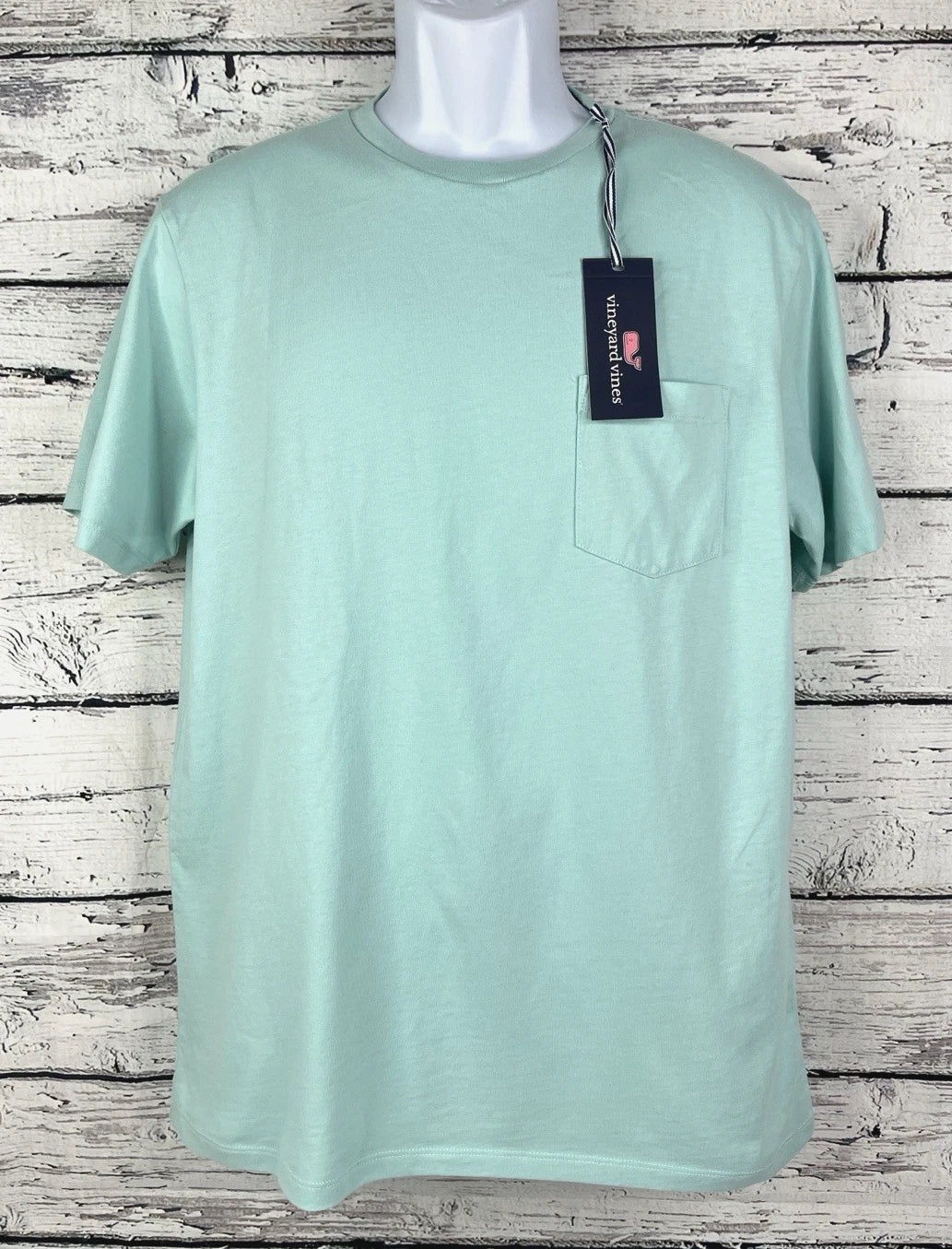 Vineyard Vines Men's Short Sleeve Pocket T-Shirt Mangrove Mint Size XL- NEW