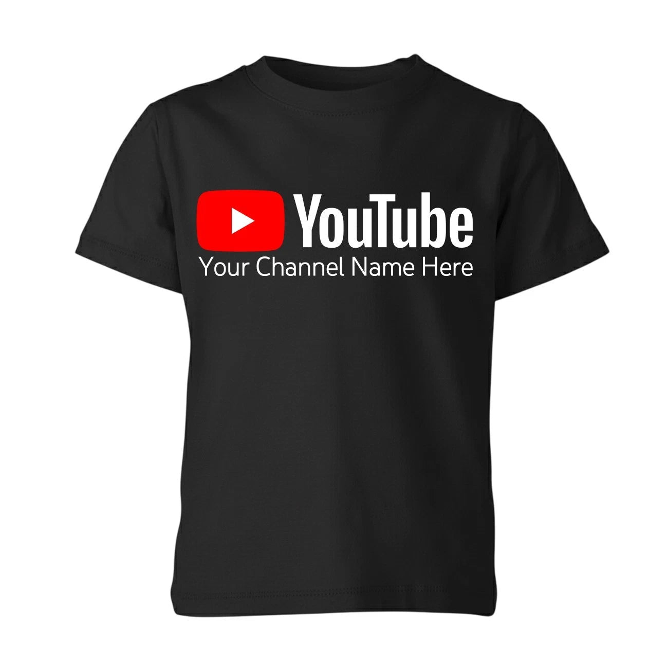 Personalized YouTube Kids Unisex T-Shirt Custom Channel Name Tee Gift Top
