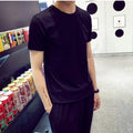 Men's Casual Loose Fit Tee Short Sleeve Oversized T Shirt for Daily Use