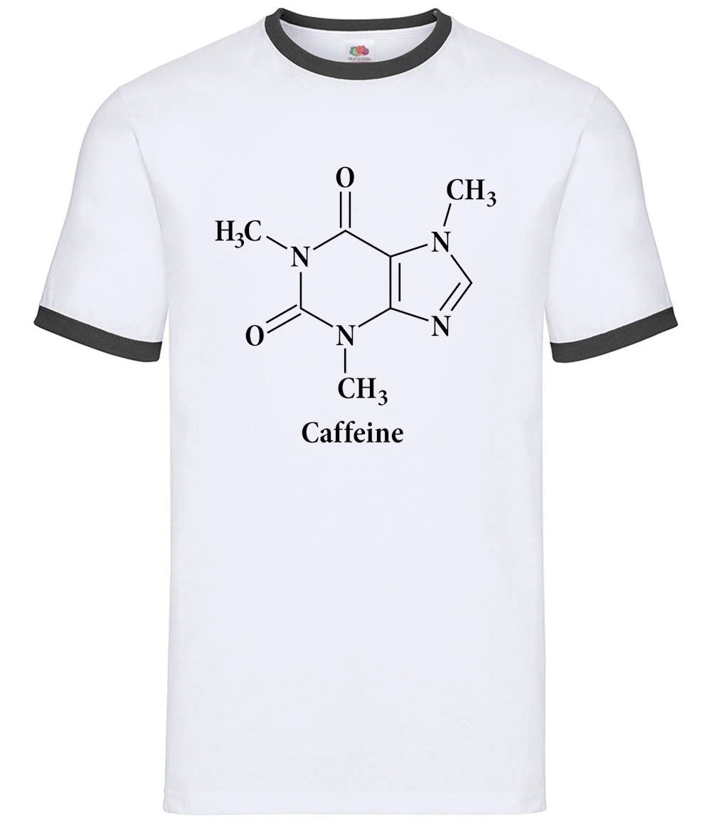 Caffeine Formula - Mens Ringer - Coffee Tea Espresso Science Latte Gift
