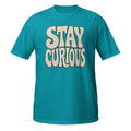 Stay Curious Shirt Retro Groovy Typography 70s Curiosity Graphic Tee Gift Unisex