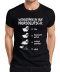 Wind Strengths North German Schietwetter Sheep Low German Slogan Men's T-Shirt