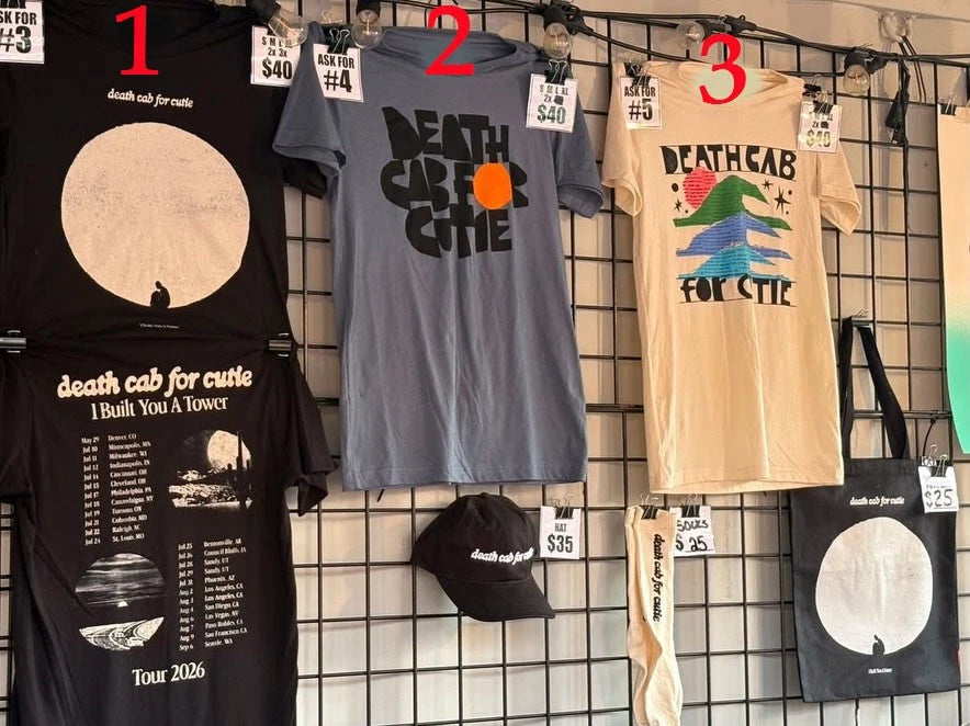 Death Cab For Cutie Shirt I Built You A Tower Tour 2026, reprint