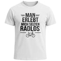 Men's T-Shirt saying cyclist you experience me rarely bikeless statement