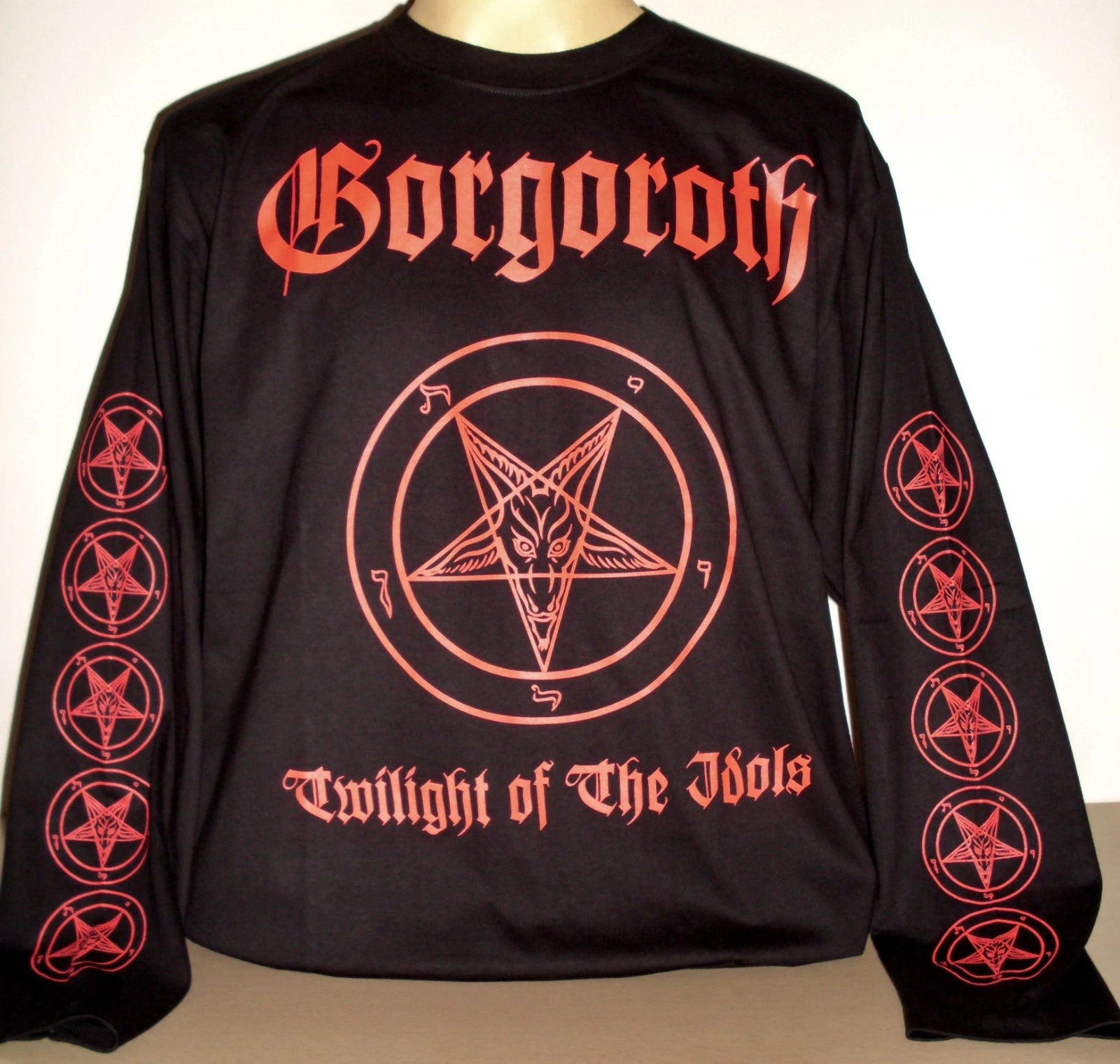 Gorgoroth Twilight Of The Idols Long Sleeve T-Shirt Size S M L XL 2XL 3XL Metal