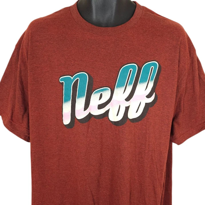 Neff T Shirt Mens Size 3XL Red Skater Skateboarding Surfer Surfing Streetwear