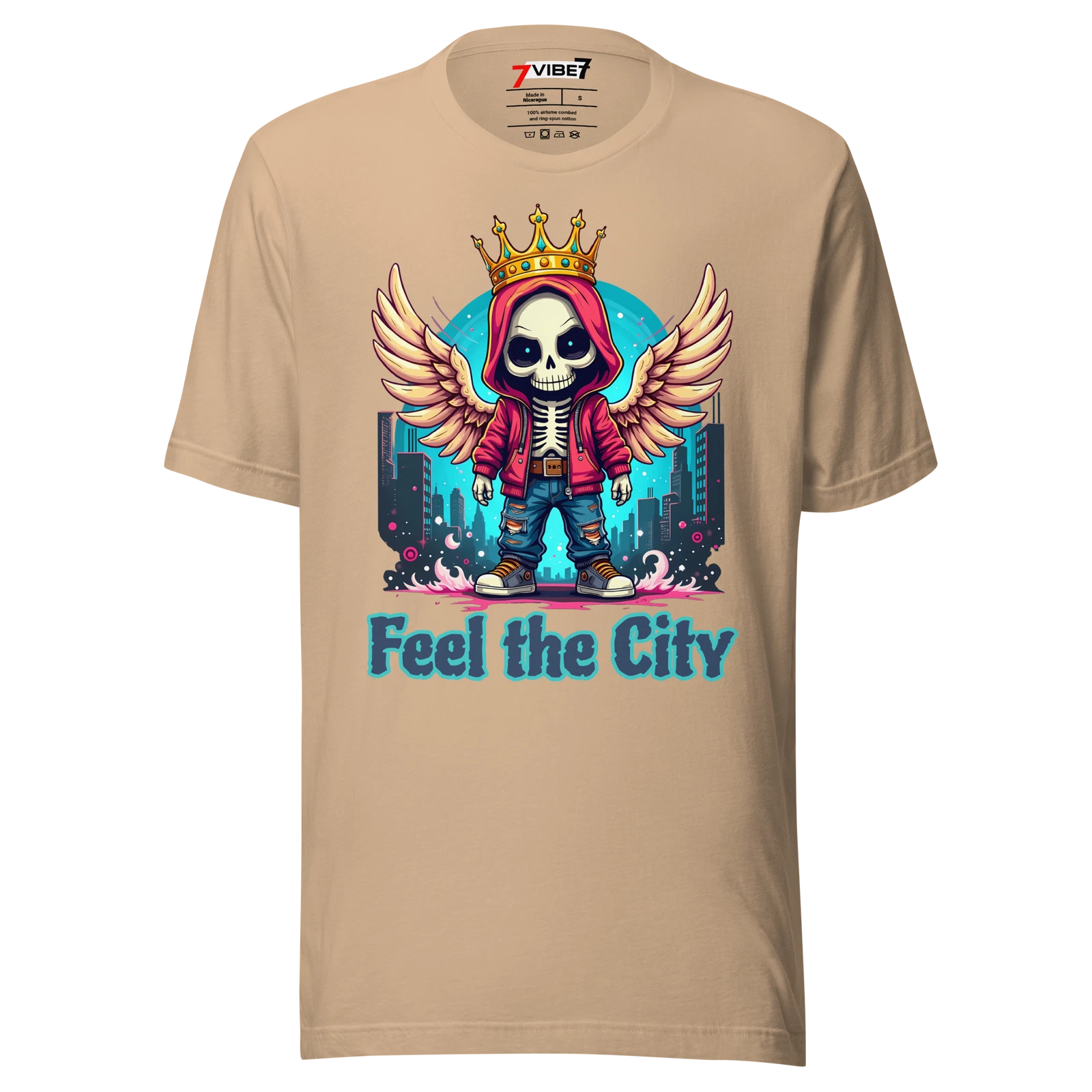 Unisex t-shirt Feel The City 7Vibe7 Urban Streetwear Graffiti Style