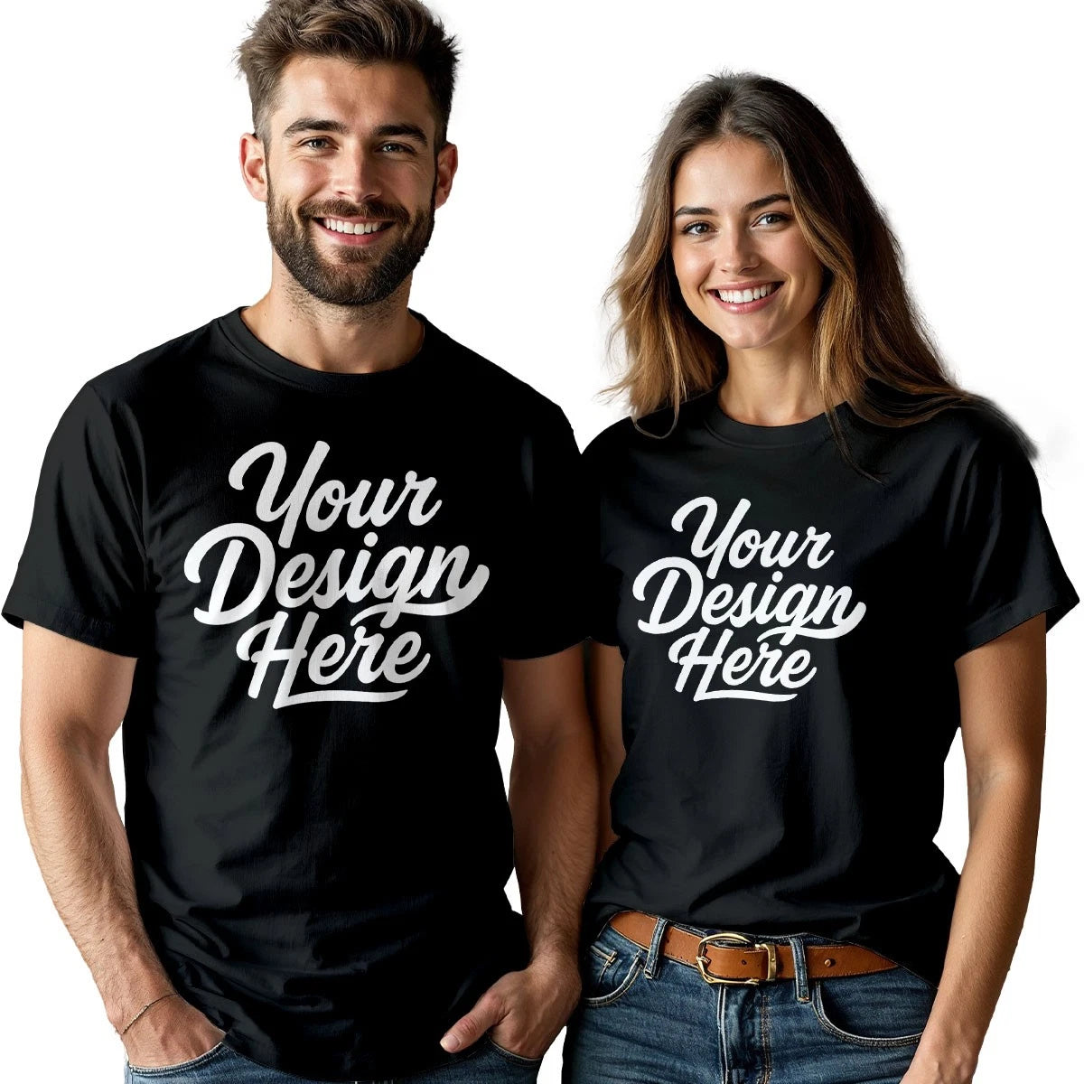 Custom Printed T-Shirt Add Your Logo Text Photo Mens Womens Personalised Gift