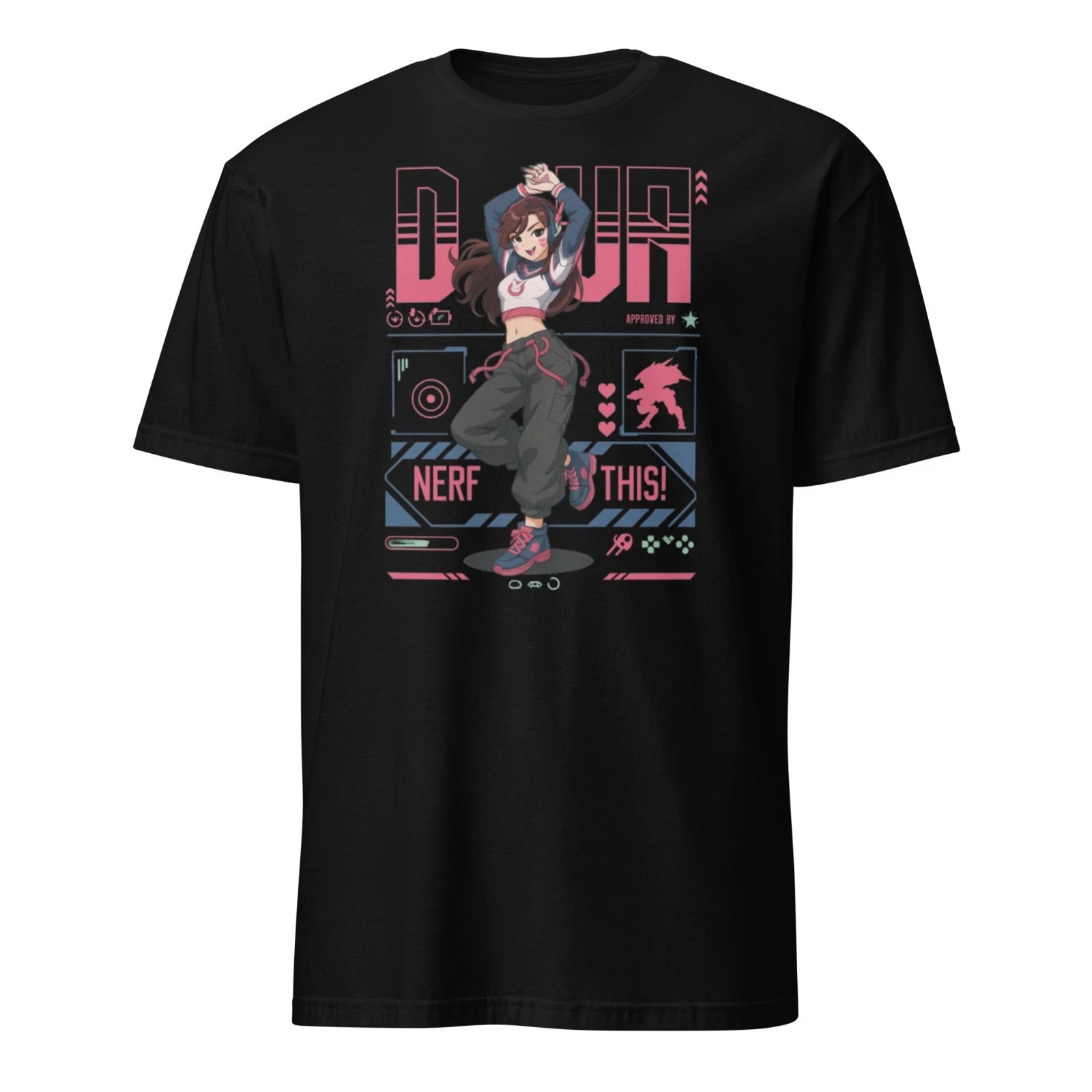 Overwatch Shirt D.VA shirt Anime Shirt  90s Streetwear Gifts Retro Vaporwave