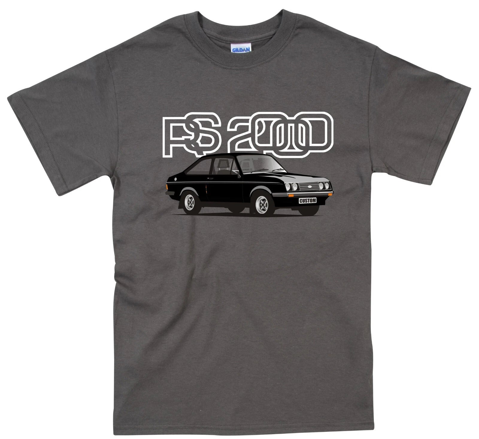 Ford Escort RS 2000 Custom Retro Classic Car T Shirt 9 colours
