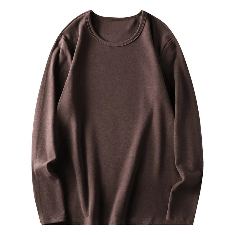 Cold Weather Layering Men Thermal Top Base Layer Shirt 95% Polyester 5% Spandex