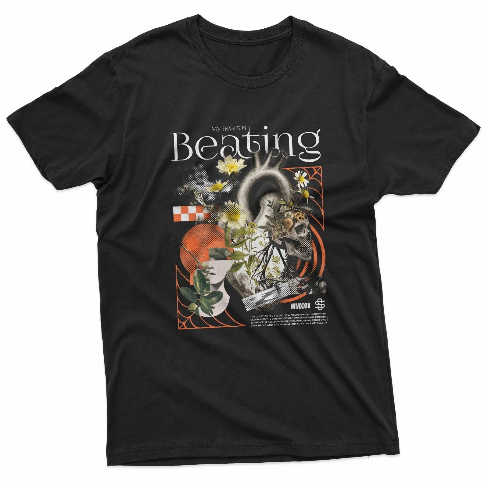 My Heart Is Beating Dark Art Streetwear T-Shirt