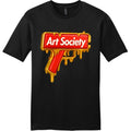 NEW Art Society SUPER DEFENSE DRIP Tee Shirt BLACK SMALL-4XLARGE MADE IN USA