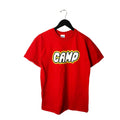 Camp T Shirt Classic Trendy Graphic Tee Short Sleeve 100% Cotton Solid Logo Red