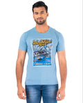 Graphic Cotton Round Neck T shirt Regular Fit For Men's Casual Half Sleeves