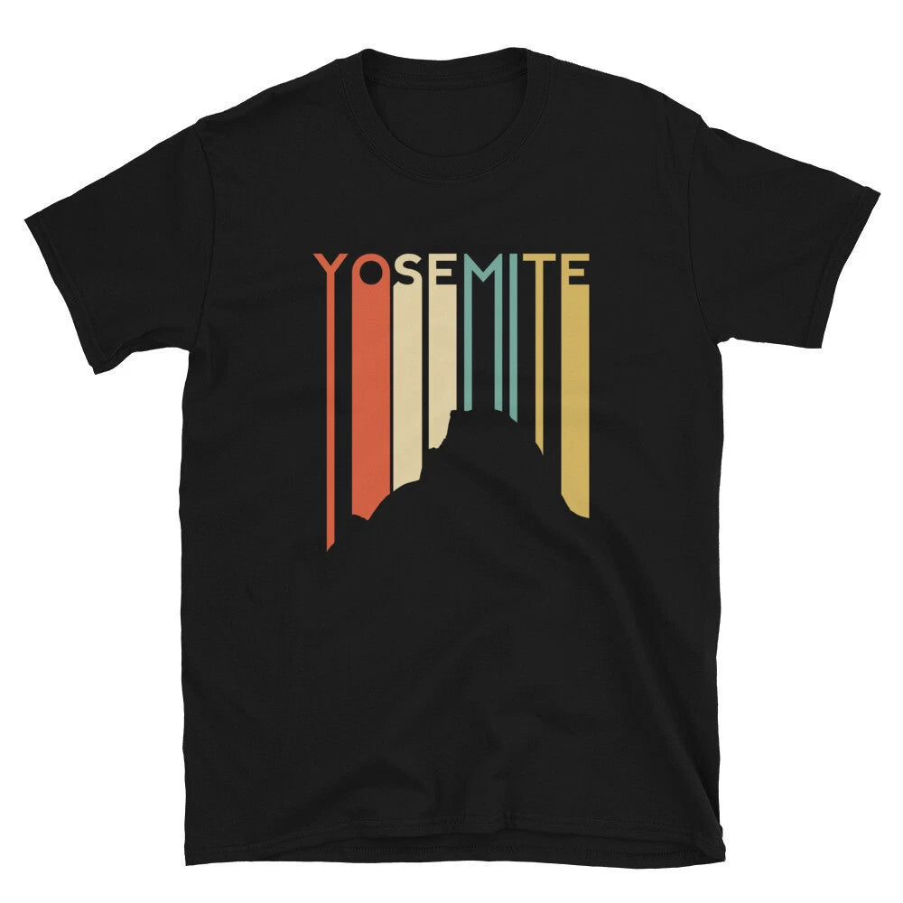 Yosemite Shirt Half Dome El Capitan Retro Vintage T-Shirt Camping Climbing