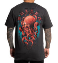 Sullen Cephaskull Octopus Skull Black Premium T Shirt UK M-3XL UK