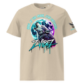 Unisex organic cotton t-shirt Wolf Moon 7Vibe7 Urban Streetwear Graffiti Style