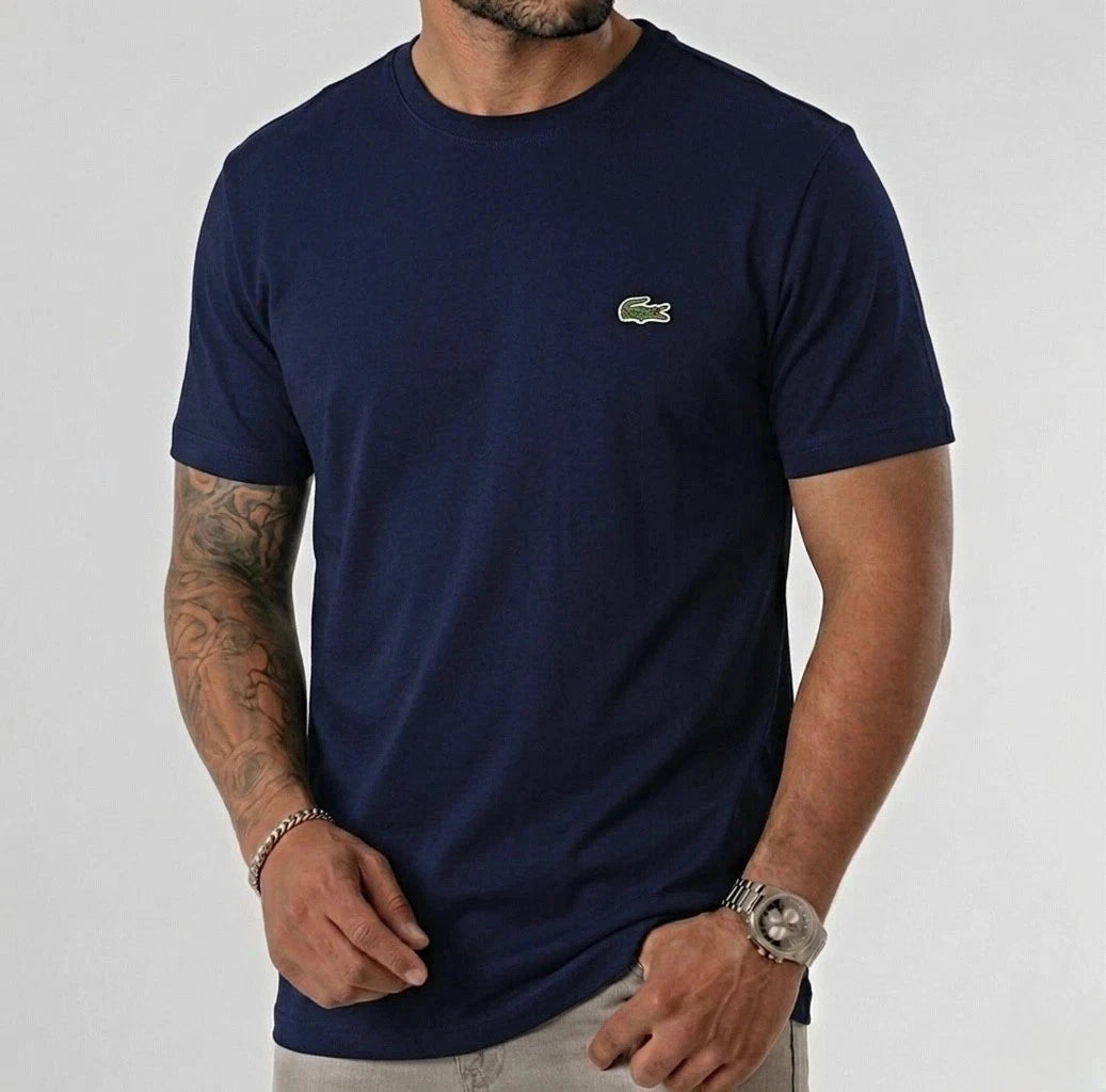 Lacoste Men's Cotton T-shirt Navy Colour